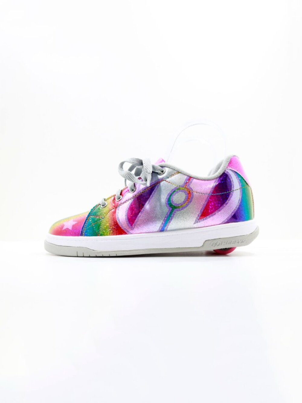 Heelys Split Multicolor Glitter Patent Leather Roller Skate Shoes - Women's 8